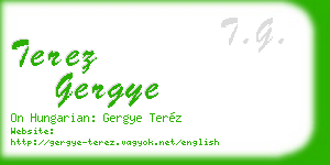 terez gergye business card