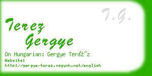 terez gergye business card